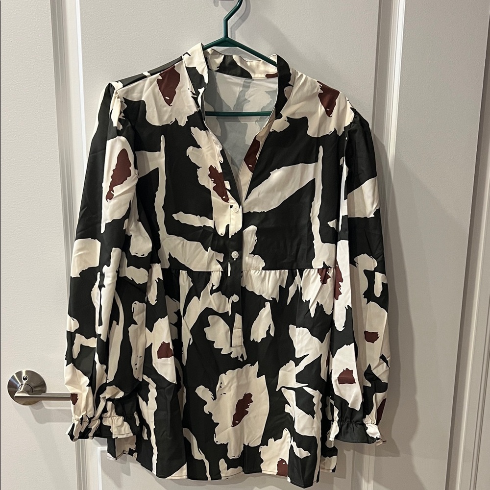 Wild Fern Blouse NWOT